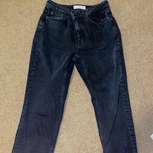 Topshop deep blue straight jeans